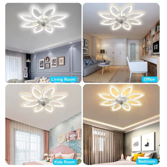 Flower Ceiling Light and Fan - Picture 3 of 11